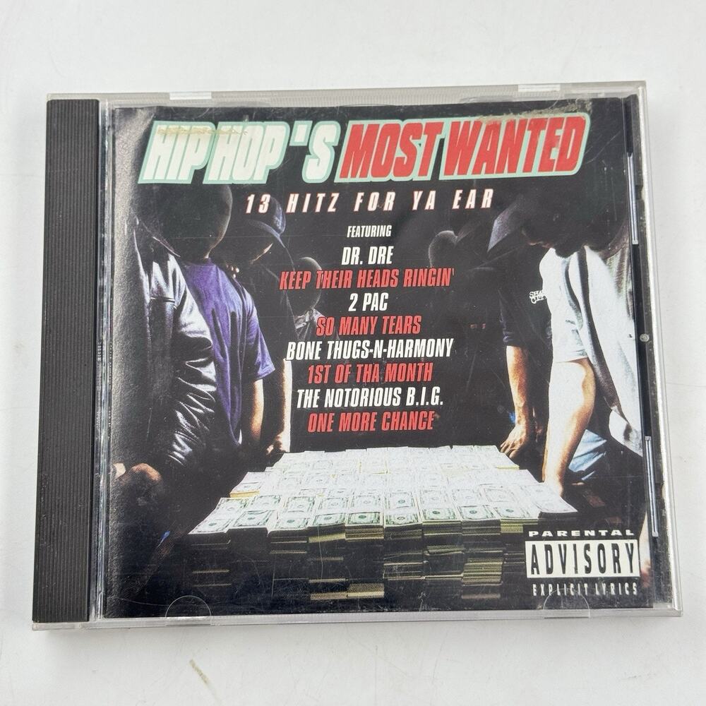 HIP HOP's MOST WANTED 1996 Priority Records Rap Compilation CD PARENTAL WARNING